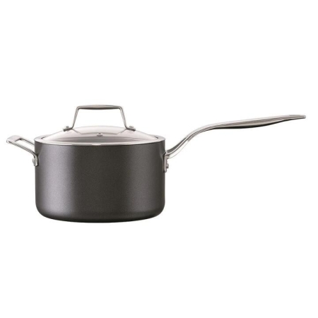Diamond 9 Hard Anodised Non-Stick Saucepan with Lid Size 20X12cm by Cuisine::pro