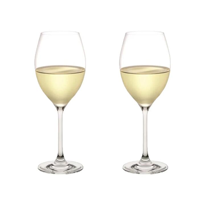 Vintage A Wine Glass Set of 2 Size 372ml in White by Plumm-White