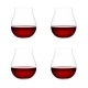 Set of 4 Steamless B+ Wine Glasses 670ml Size 23X23X14cm in Red by Plumm-Red