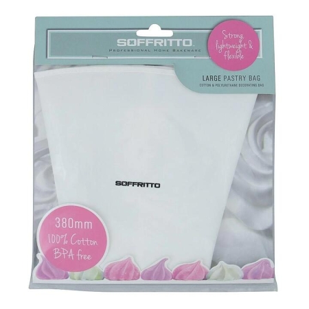 Professional Bake Pastry Bag Size 380mm 100% Cotton by Soffritto