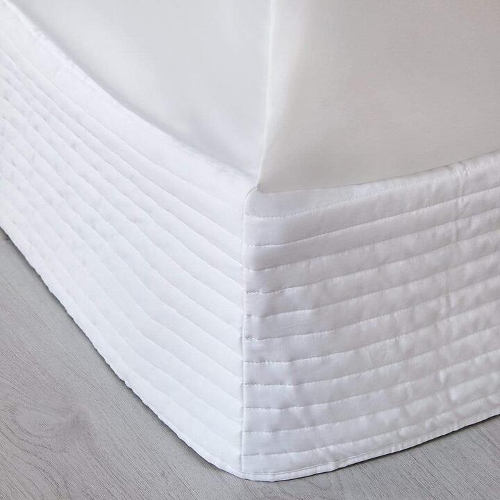 Ashton Quilted Valance Single Bed Light in Light Grey by MyHouse-Light Grey/Single