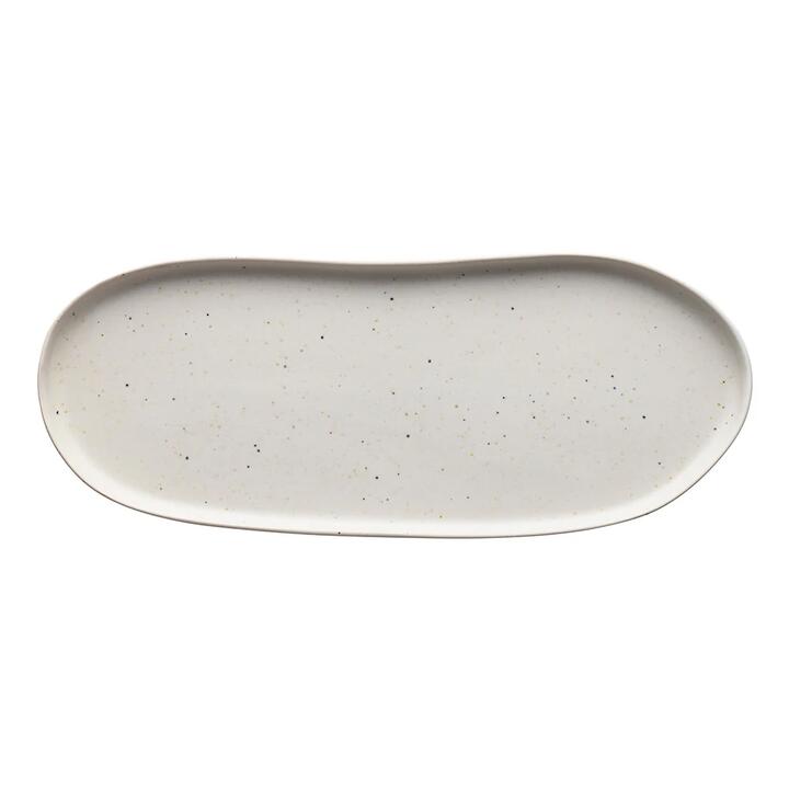 Ecology Domus Oblong Plate 35cm Ecru