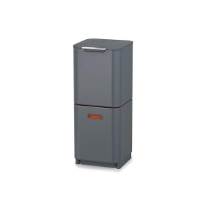 Totem Compact Waste Separation Unit 40L Stainless Steel Size 36.5X43X79.5cm by Joseph Joseph