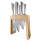 Damashiro Mizu Knife Block 7 Piece Oak by Baccarat