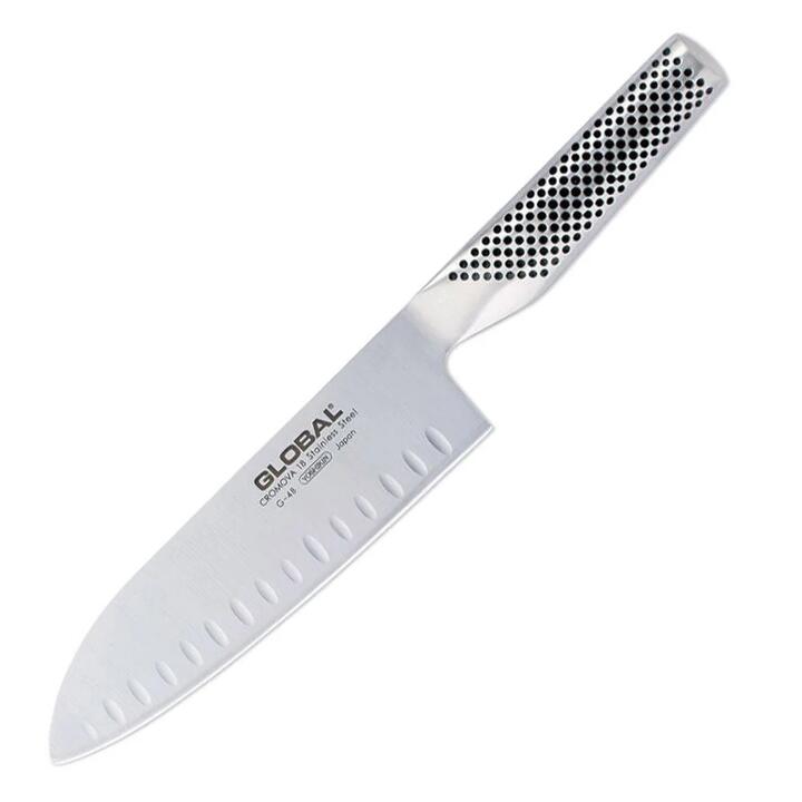 Global Classic Santoku Knife Fluted Blade G-80 Size 18cm by Global Knives