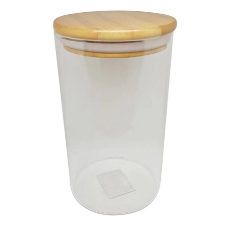 Bamboo Glass Canister with Bamboo Lid Size 950ml by Scullery