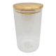 Bamboo Glass Canister with Bamboo Lid Size 950ml by Scullery