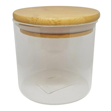 Bamboo & Glass Canister Size 500ml by Scullery