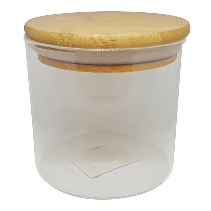 Bamboo & Glass Canister Size 500ml by Scullery
