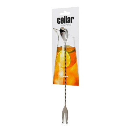 Tonic Cocktail Stirrer in Silver by Cellar-Silver