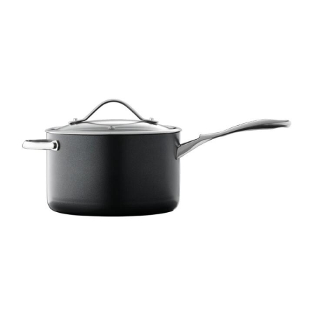iD3 Hard Anodised Saucepan With Lid Size 20X12cm by Baccarat
