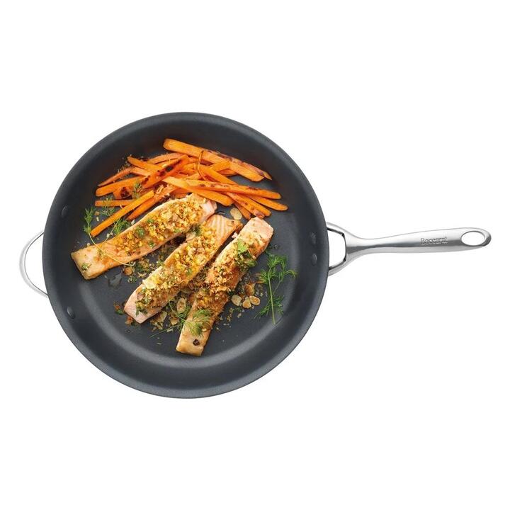 iD3 Hard Anodised Frypan with Helper Handle Size 32cm by Baccarat