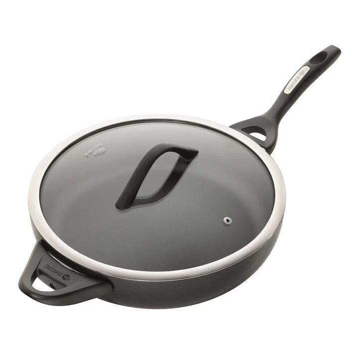 iD3 CS Hard Anodised Saute Pan with Lid & Never Hot Handles Size 30cm by Baccarat