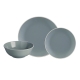 Classic Collection Stoneware 12 Piece Dinner Set Size 28X28.5X21cm in Grey by Mason Cash-Grey
