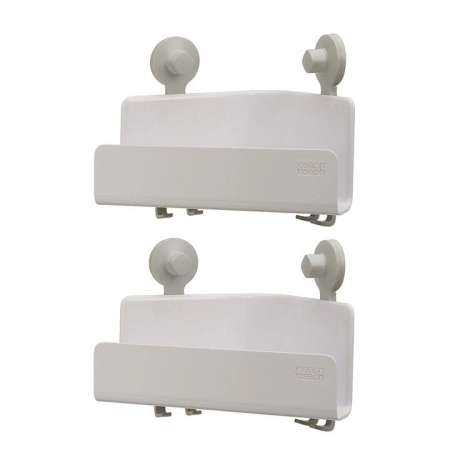 EasyStore Corner Shower Caddy 2 Pack Size 26.5X13.5X24.5 in White by Joseph Joseph-White