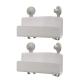 EasyStore Corner Shower Caddy 2 Pack Size 26.5X13.5X24.5 in White by Joseph Joseph-White