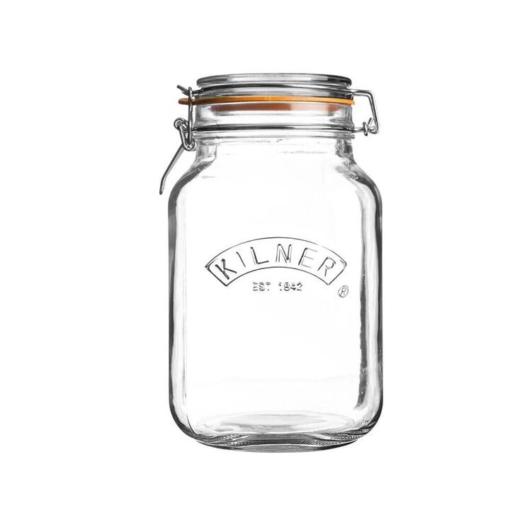 Square Clip Top Jar 1.5L Size 11.5X20X13cm by Kilner
