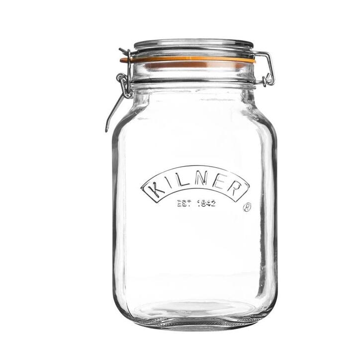 Square Clip Top Jar 2L Size 12X22X13cm by Kilner