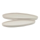 Ecology Domus Set of 2 Oval Platters Ecru