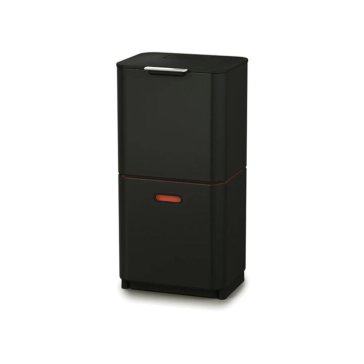 Totem Max Waste Separation Unit 60L Size 45.5X43X85.5cm in Carbon Black by Joseph Joseph-Carbon Black