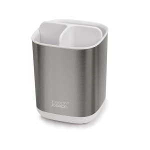 Easystore Steel Toothbrush Caddy Size 9.1X9X13cm by Joseph Joseph