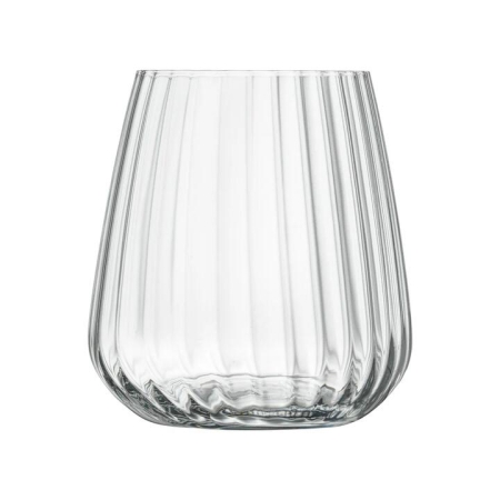 Luigi Bormioli Optica Set of 4 Small Stemless Glasses 450ml