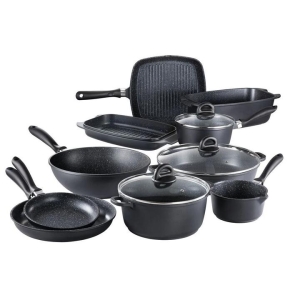 STONE 10 Piece Cast Aluminium Cookware Set with Wok by Baccarat