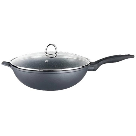 Granite Non Stick Wok with Lid Size 30cm by Baccarat