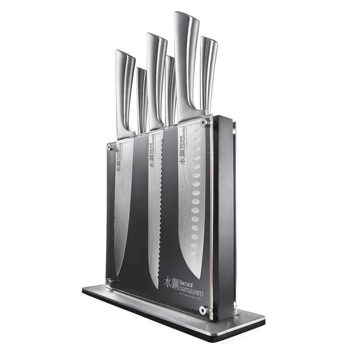 Damashiro Kin Knife Block 7 piece by Baccarat