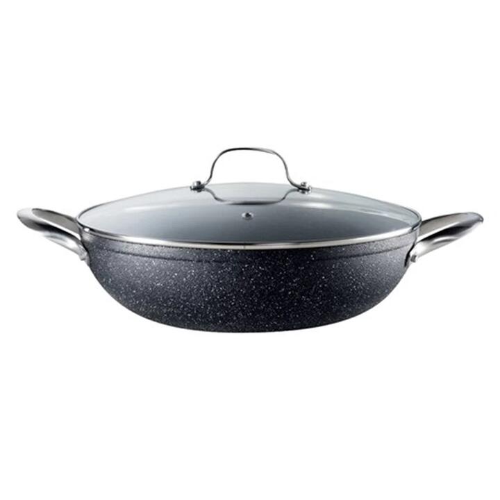 Rock All Pan With Lid Size 32cm in Black by Baccarat-Black