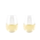 Premium Stemless Wine Glass Set of 2 Size 550ml by Cellar