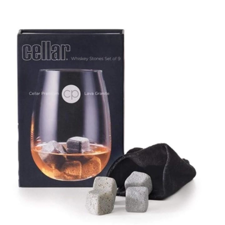 Premium Whisky Stones Set of 9 by Cellar