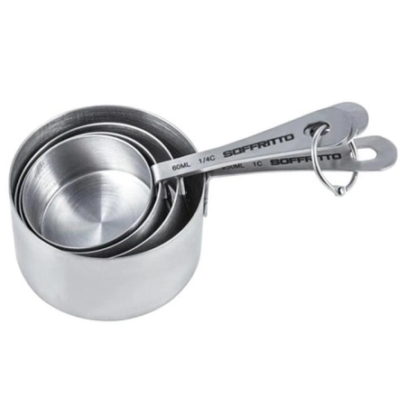 A Series Stainless Steel Measuring Cup - Set of 4 by Soffritto
