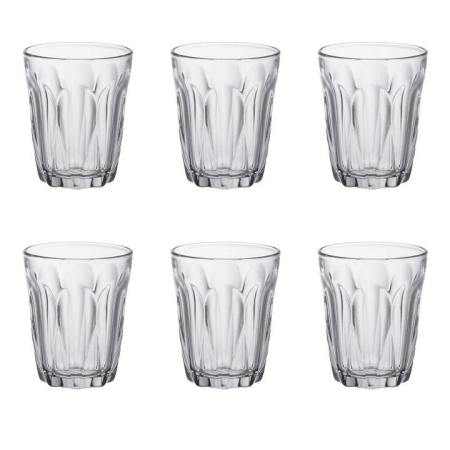 Provence Set of 6 Tumbler Glasses 160ml Size 7X7X78.5cm by Duralex-160ml