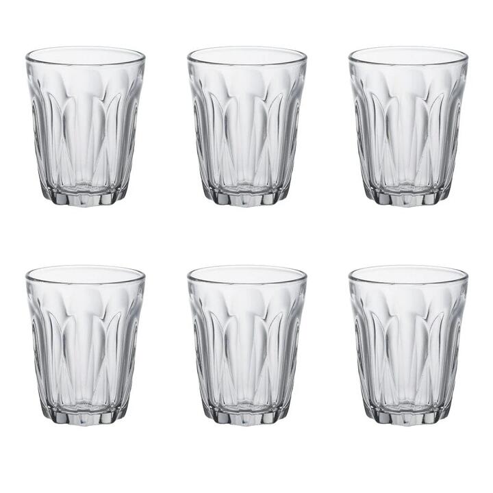Provence Set of 6 Tumbler Glasses 160ml Size 7X7X78.5cm by Duralex-160ml