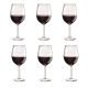 Tonic Wine Glass - Set of 6 Size 520ml in Red by Cellar-Red