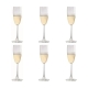 Tonic 6 Piece Flute Wine Glass Set Size 240ml by Cellar