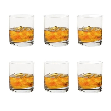 Tonic Double Old Fashioned 6 Piece Glass Set Size 320ml by Cellar