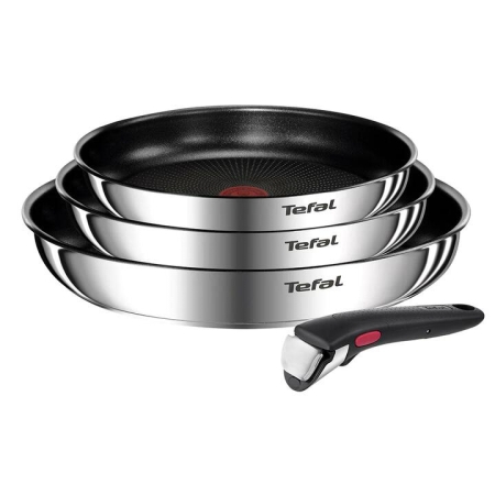 Ingenio Emotion 4 Piece Induction Non-stick Stainless Steel Frypan Set by Tefal