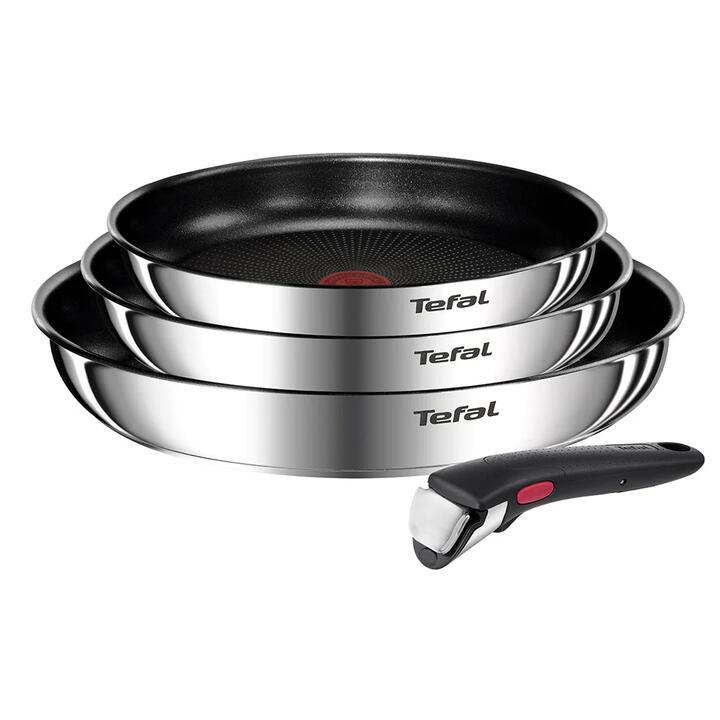 Ingenio Emotion 4 Piece Induction Non-stick Stainless Steel Frypan Set by Tefal