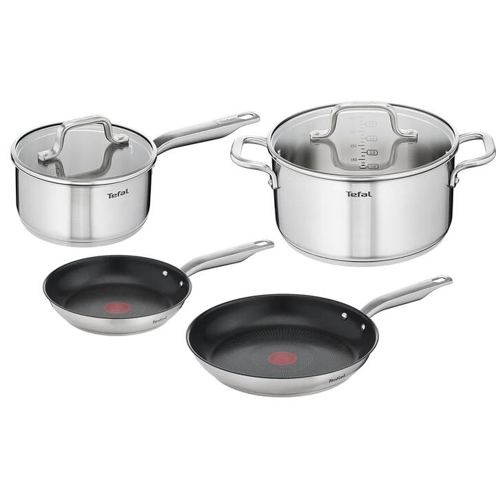 Virtuoso 4 Piece Stainless Steel Induction Cookware Set by Tefal