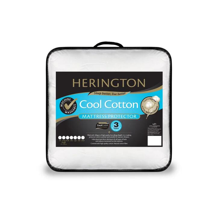 Cotton Mattress Protector Super King Size 206X206cm by Herington-Super King