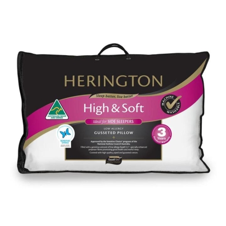 High Soft Pillow with Gusset Size 19X47X70cm by Herington