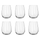 Vina Stemless Wine Glass - Set of 6 Size 550ml by Alex Liddy