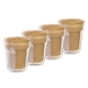 Barista Facet Double Wall Latte Glass Set of 4 Size 236ml by Baccarat