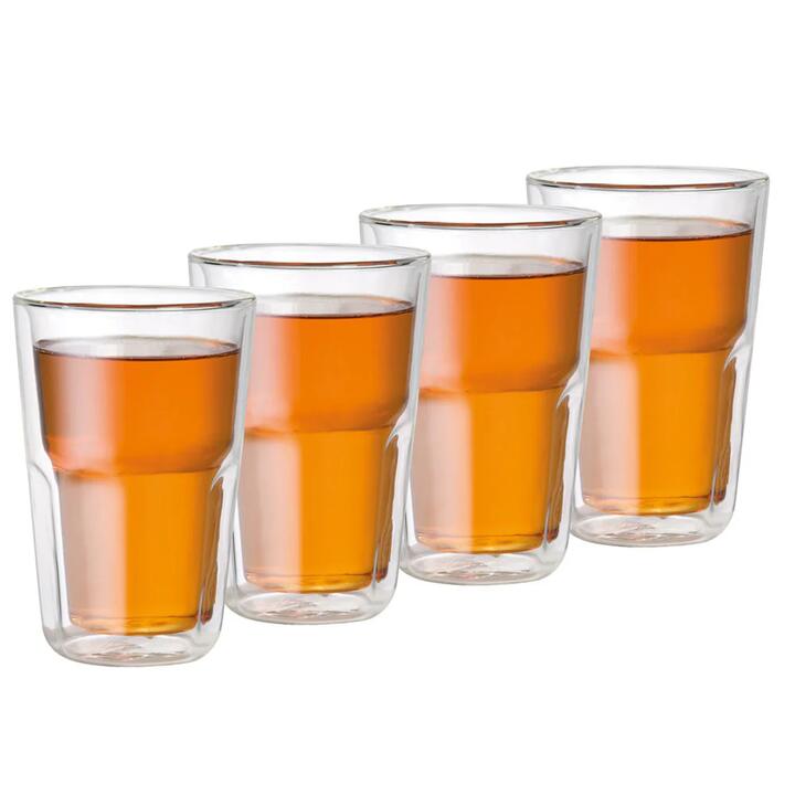 Barista Facet Double Wall Glass Medium Set of 4 Size 345ml by Baccarat
