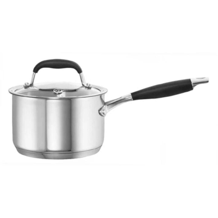 Capri + Stainless Steel Saucepan with Lid 2L/ Size 2L/16cm by Baccarat