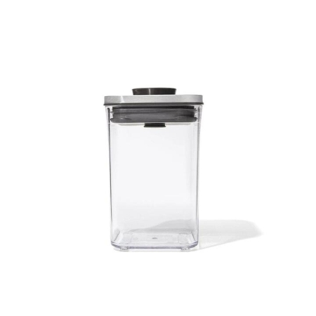 POP 2.0 Small Square Airtight Container Short Steel 1L Size 11X11X16cm by OXO