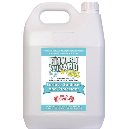 Surface Sanitiser & Protectant Size 5L by Enzyme Wizard-5L