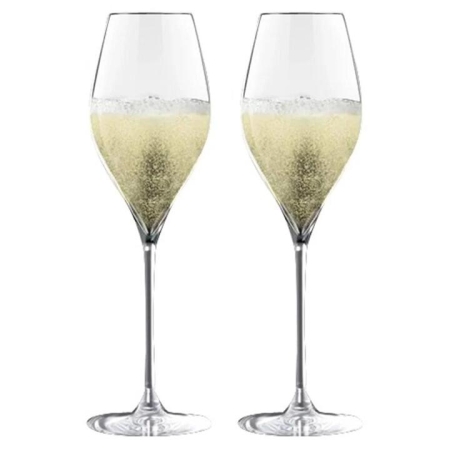 Premium Prosecco Glasses Set of 2 Size 320ml by Cellar